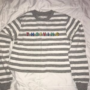 thriving long sleeve crop top